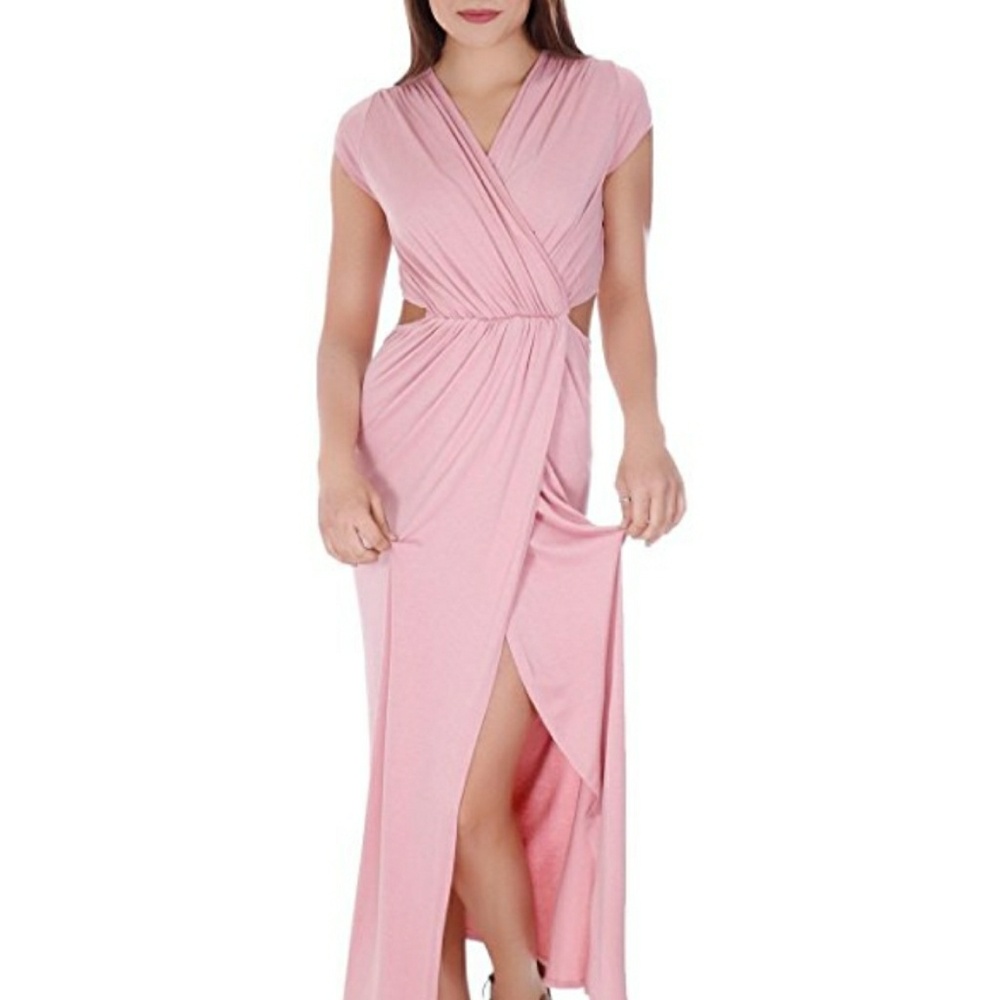 🚫💎NWT💎 Blush Cutout Essential Maxi Dress - Picture 1 of 6